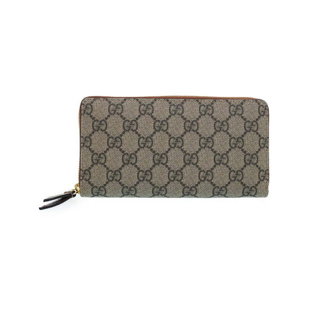 Gucci GG Supreme Zip Around Wallet Round Zipper Long